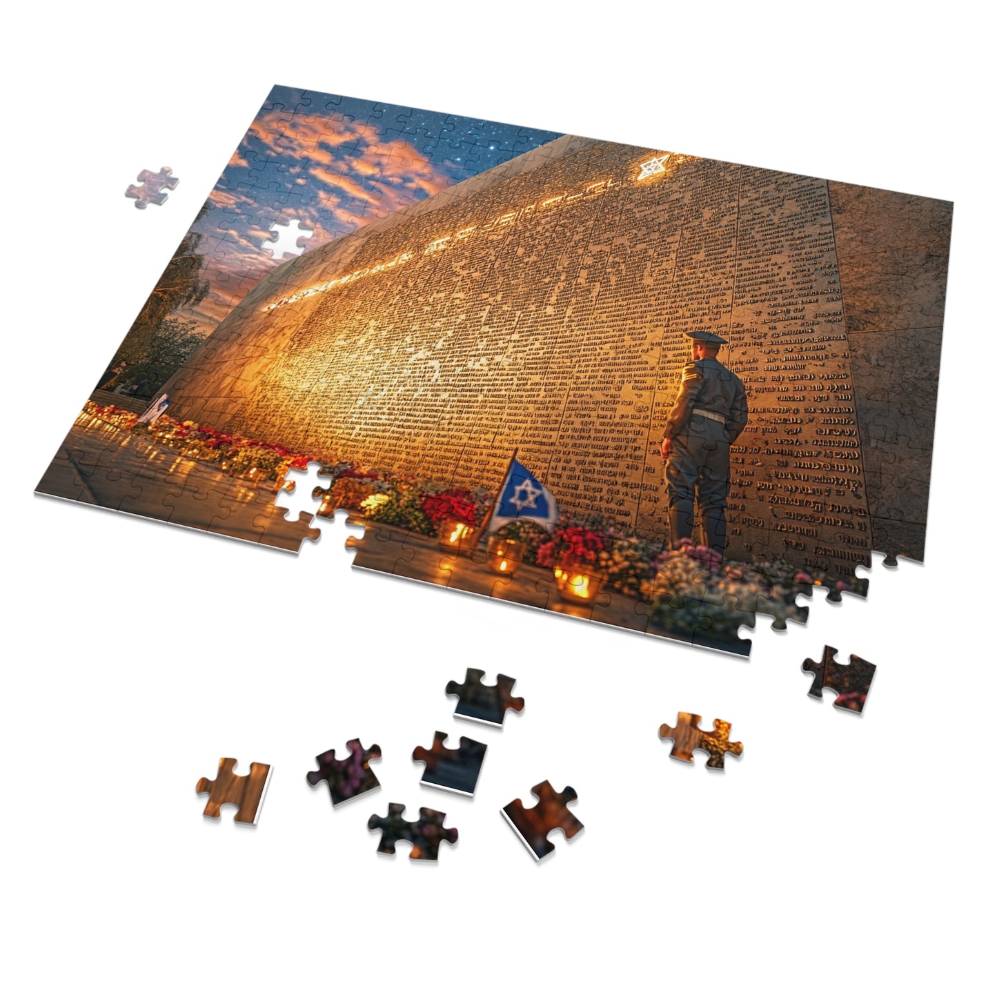 Wall of Remembrance – Honoring the Fallen Jigsaw Premium Puzzle