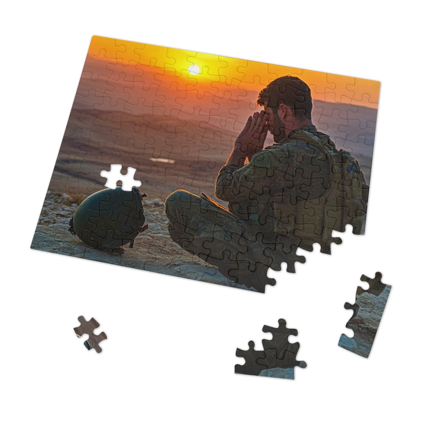 Faith and Duty: A Soldier’s Prayer in the Judean Desert Jigsaw Puzzle