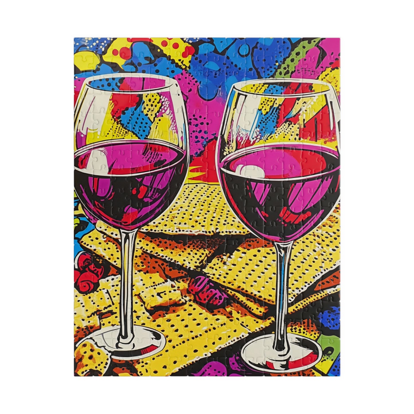 Passover Celebration – A Pop Art Tribute to Tradition Premium Puzzle
