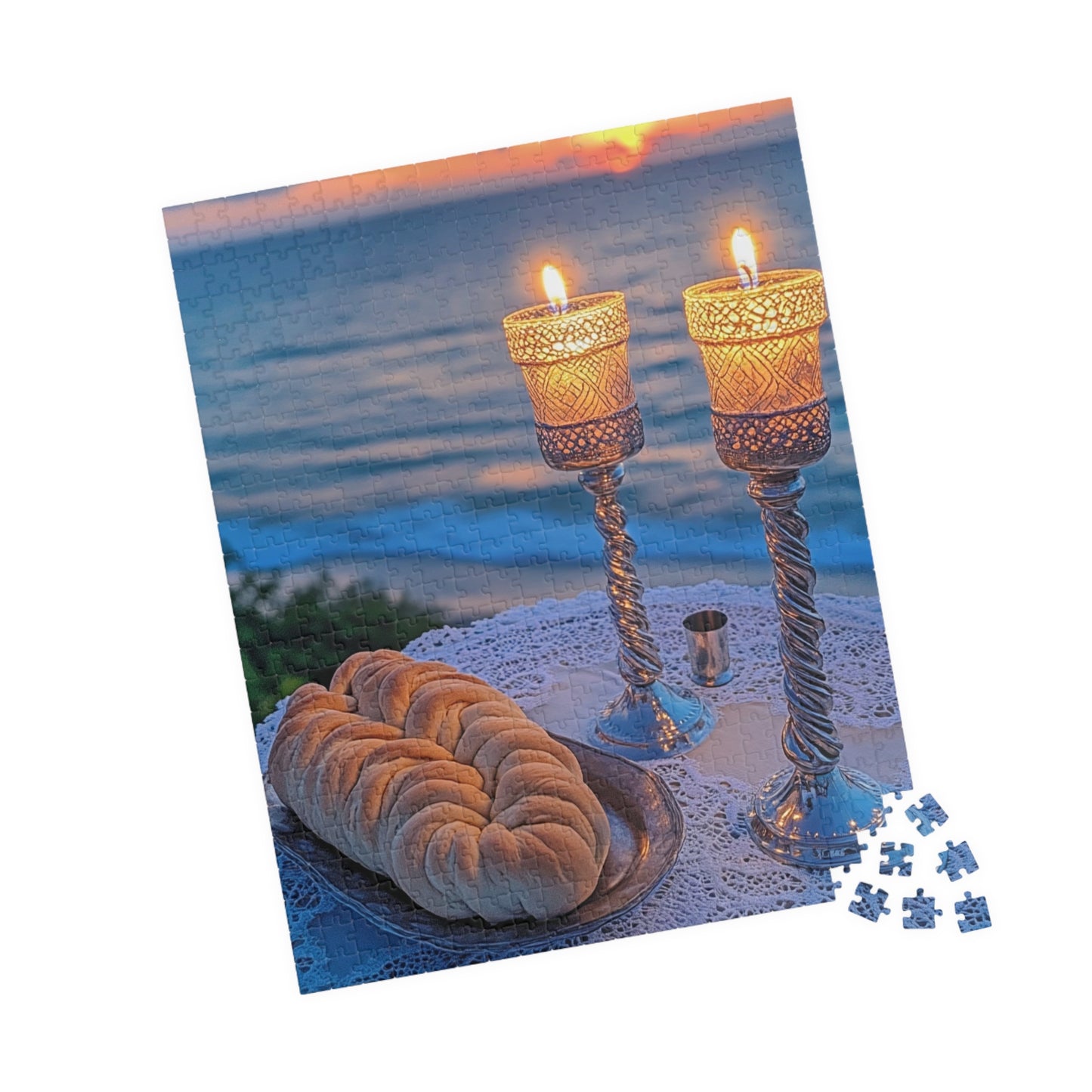 Shabbat by the Sea – A Sacred Sunset Premium Puzzle
