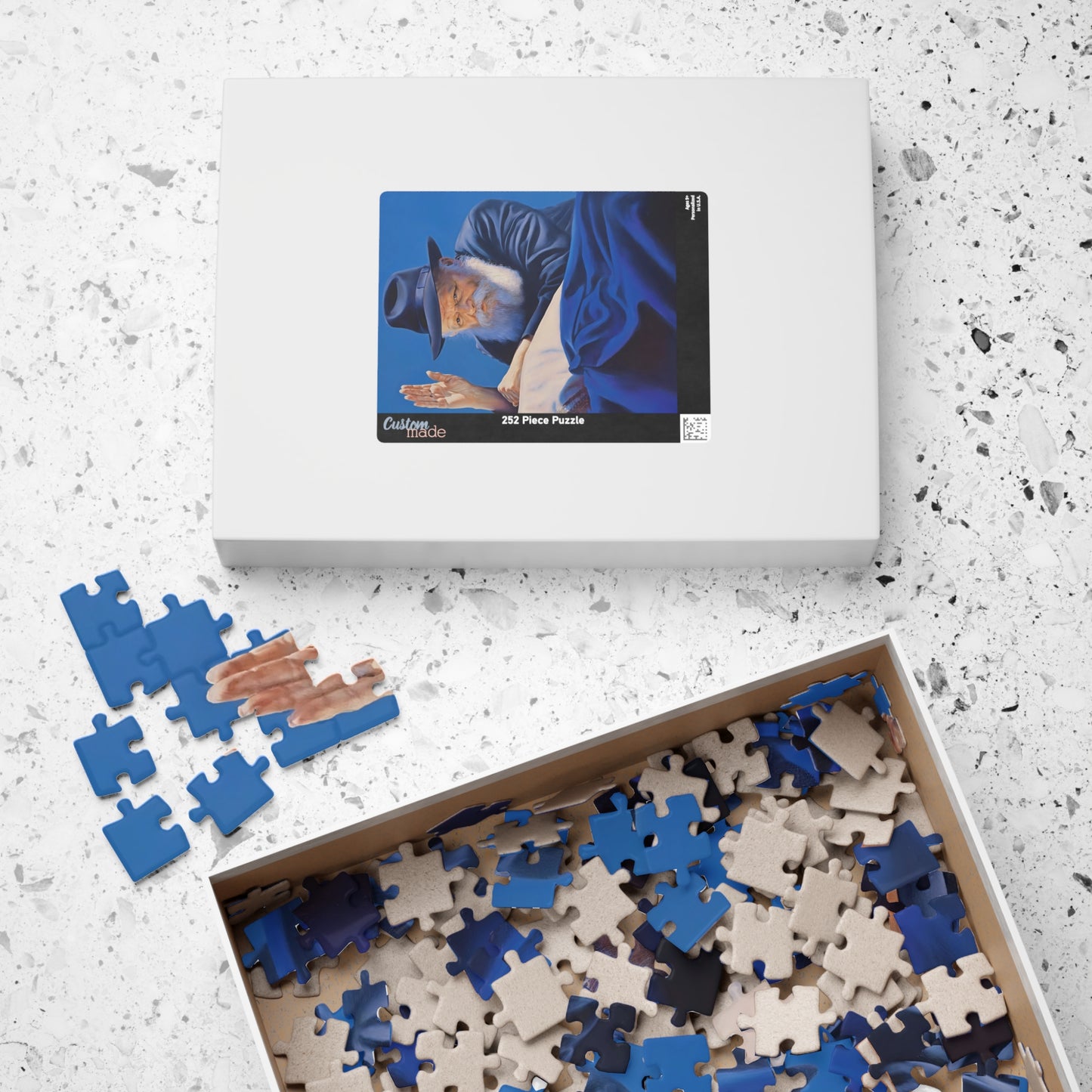 lubavitcher rebbe greeting his followers Premium Puzzle