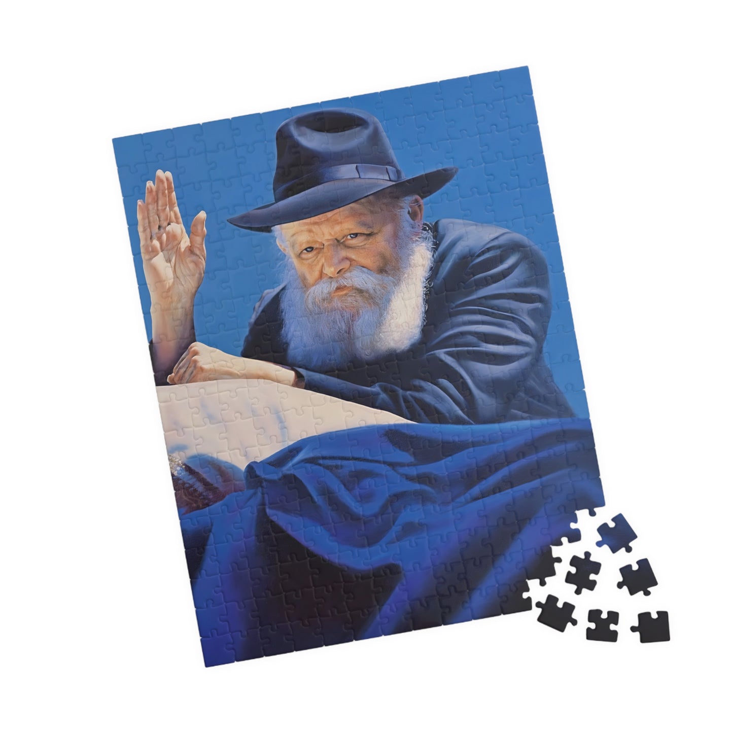 lubavitcher rebbe greeting his followers Premium Puzzle