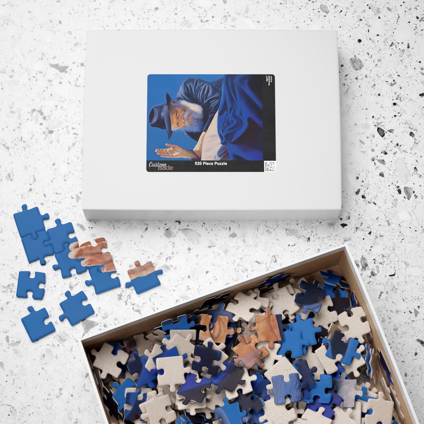 lubavitcher rebbe greeting his followers Premium Puzzle