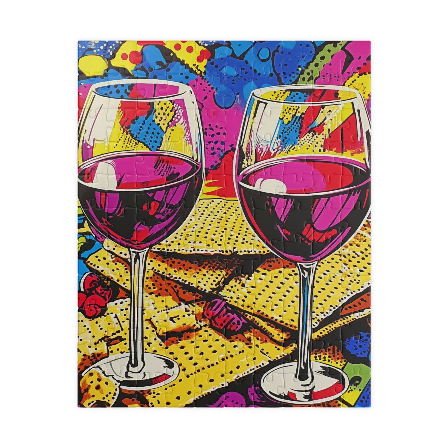Passover Celebration – A Pop Art Tribute to Tradition Premium Puzzle