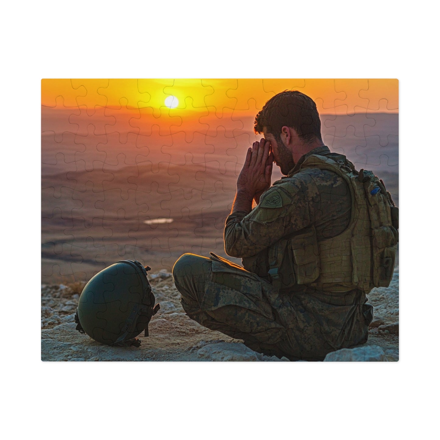Faith and Duty: A Soldier’s Prayer in the Judean Desert Jigsaw Puzzle