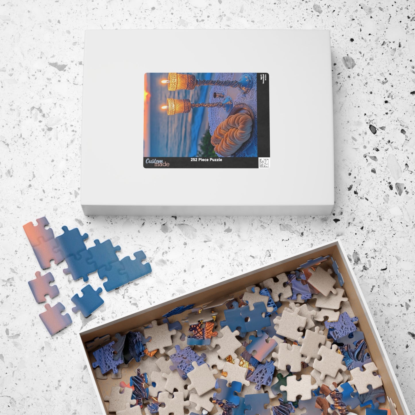 Shabbat by the Sea – A Sacred Sunset Premium Puzzle