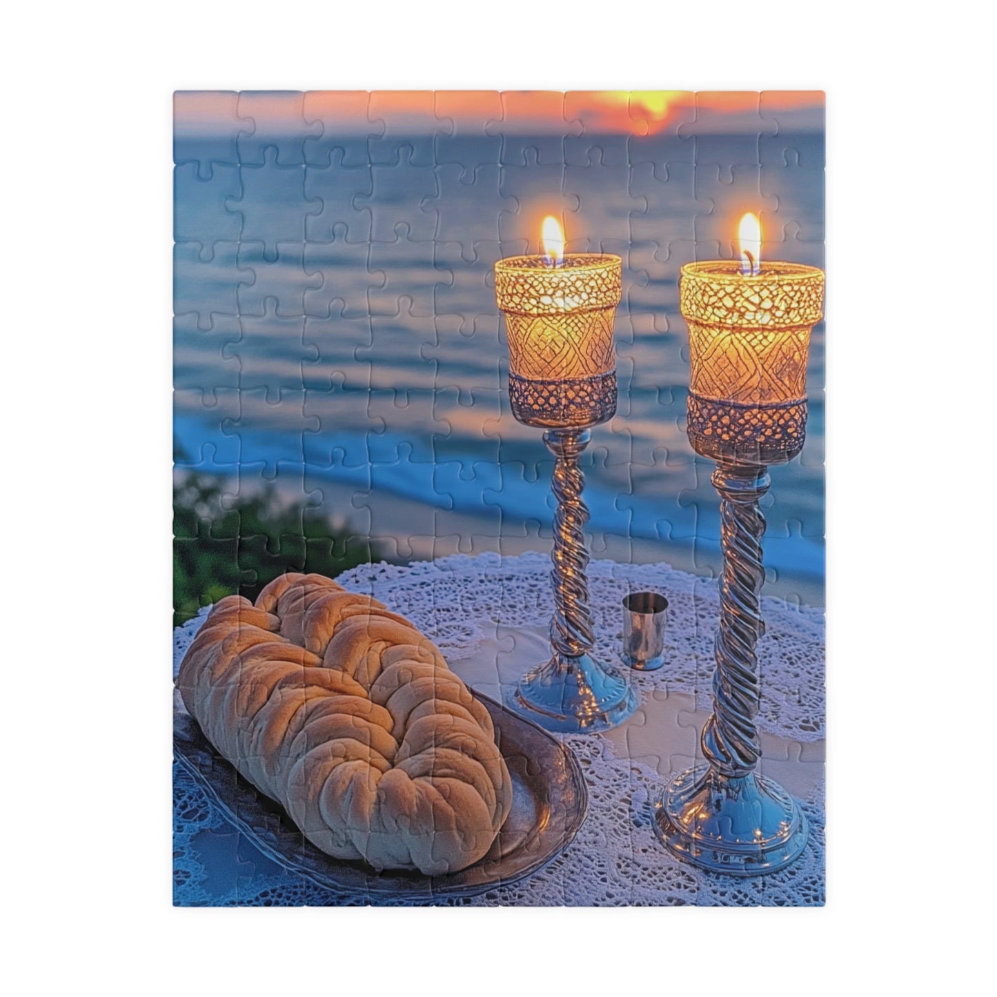 Shabbat by the Sea – A Sacred Sunset Premium Puzzle