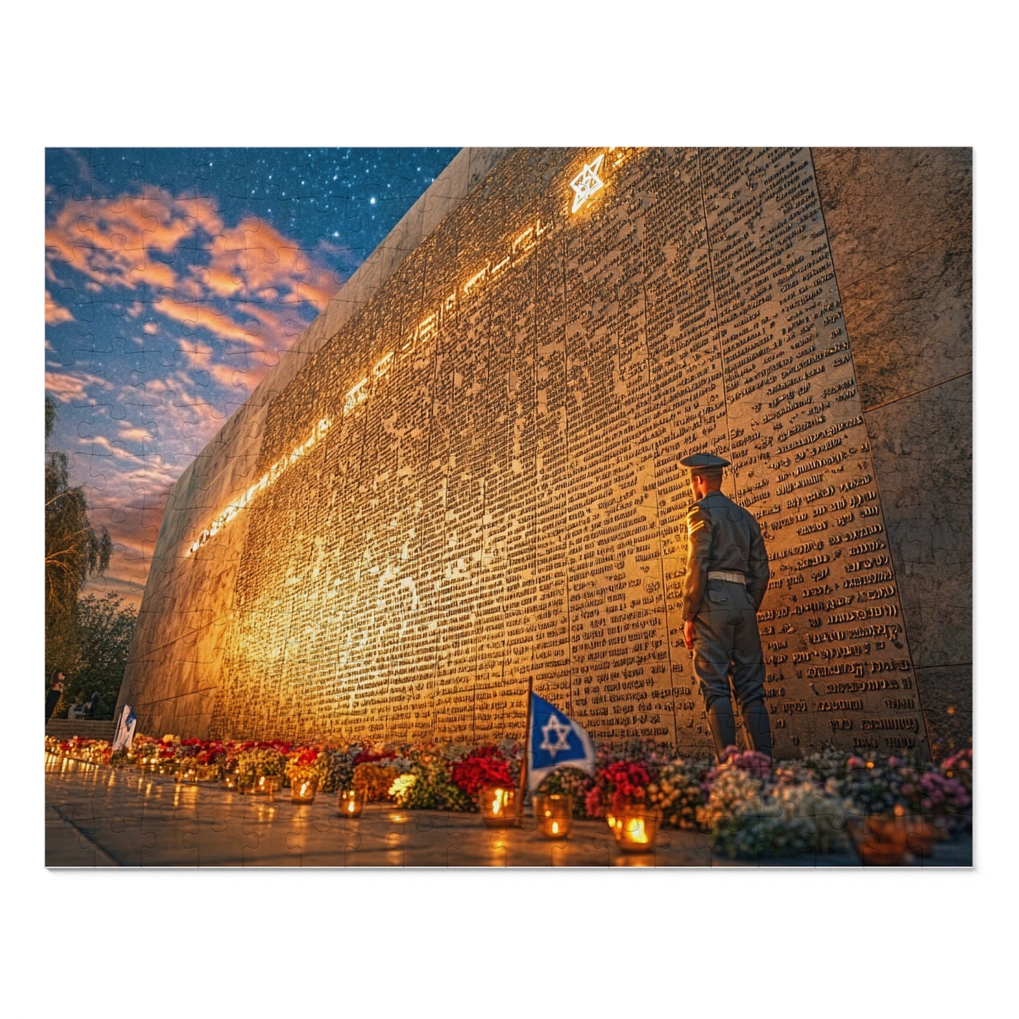 Wall of Remembrance – Honoring the Fallen Jigsaw Premium Puzzle