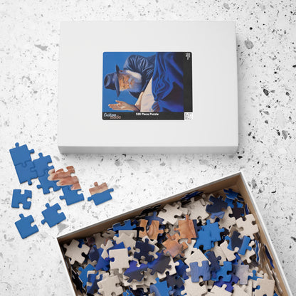 lubavitcher rebbe greeting his followers Premium Puzzle