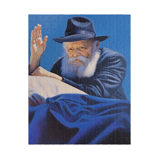 פאזל הרבי מליובאוויטש מברך את חסידיו