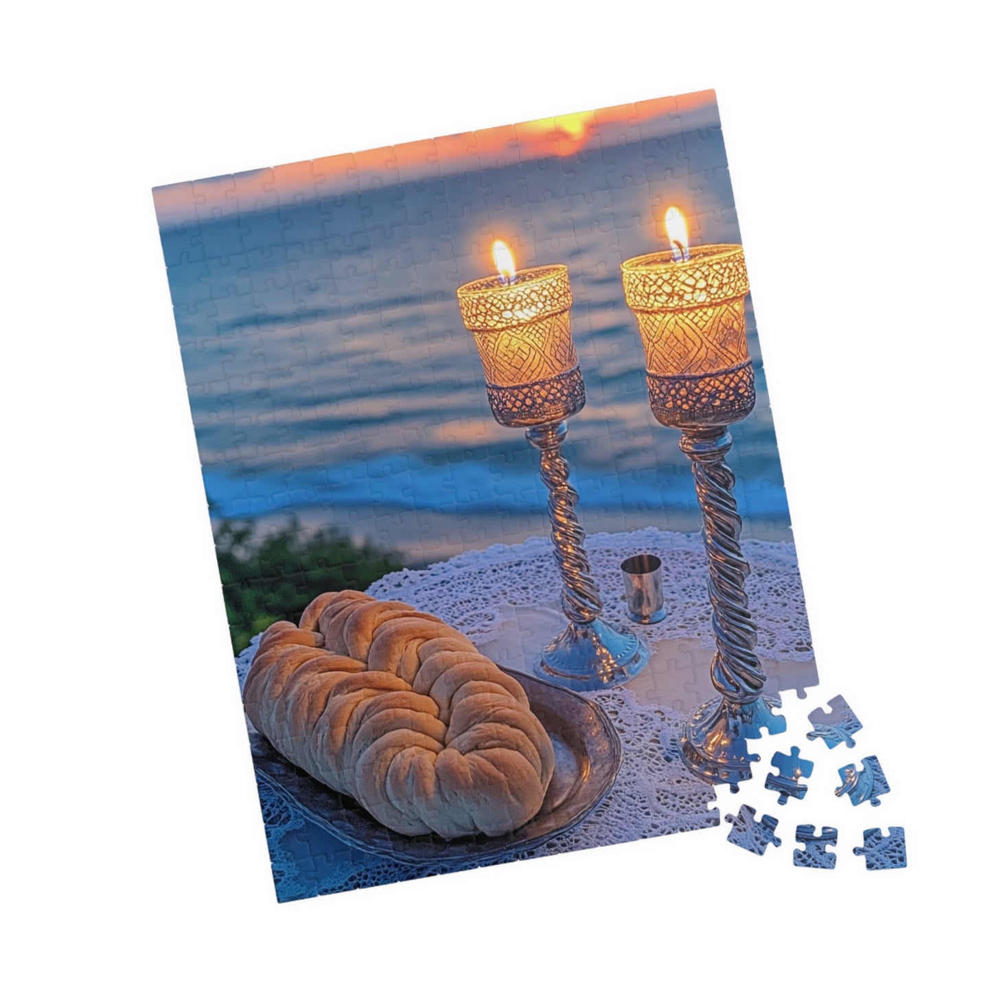 Shabbat by the Sea – A Sacred Sunset Premium Puzzle