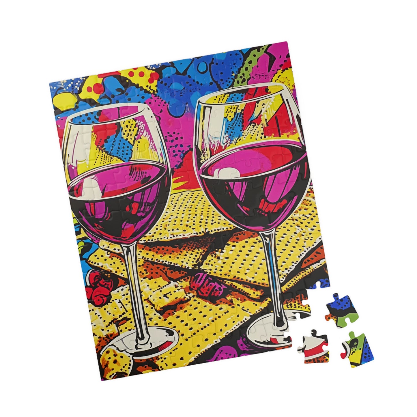 Passover Celebration – A Pop Art Tribute to Tradition Premium Puzzle