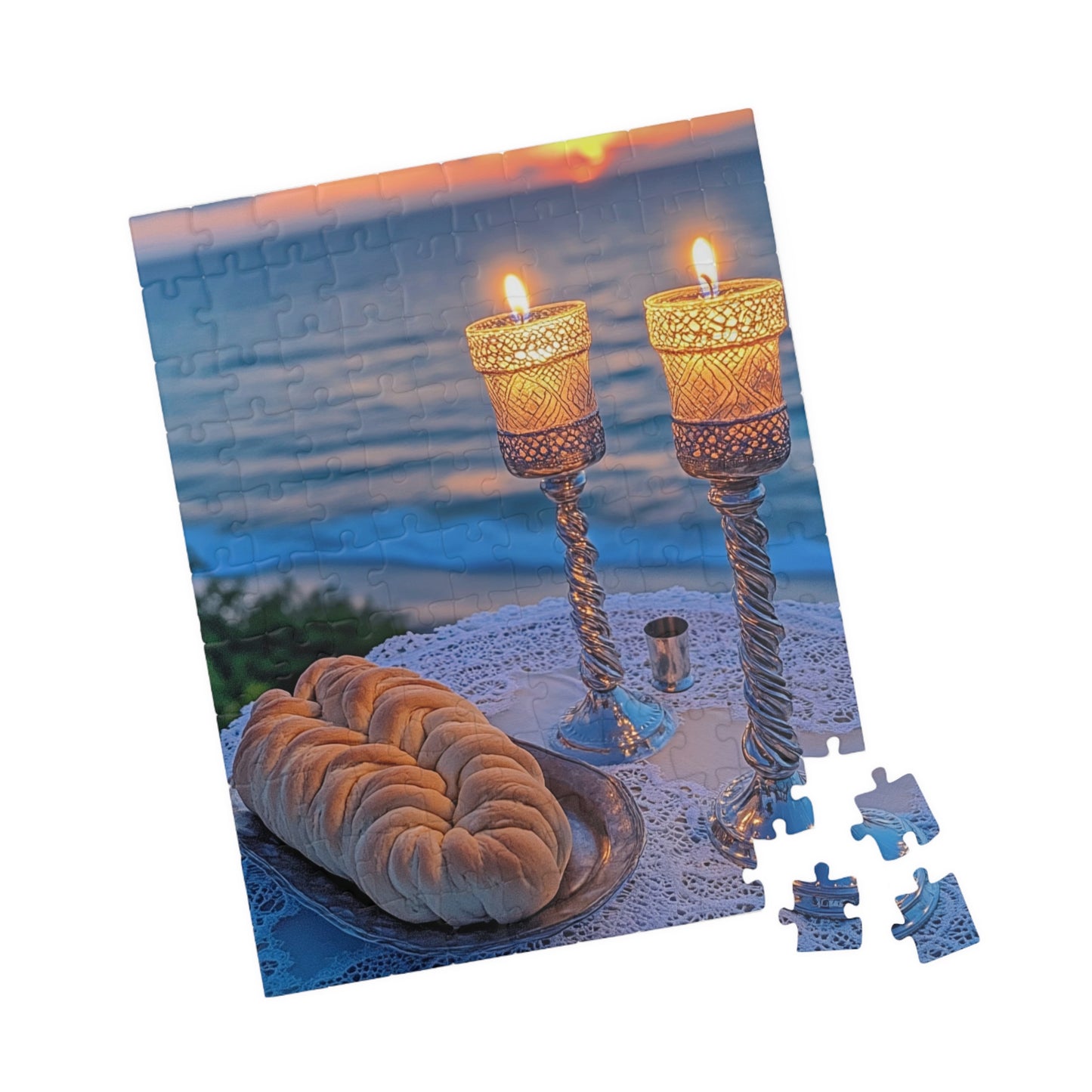 Shabbat by the Sea – A Sacred Sunset Premium Puzzle