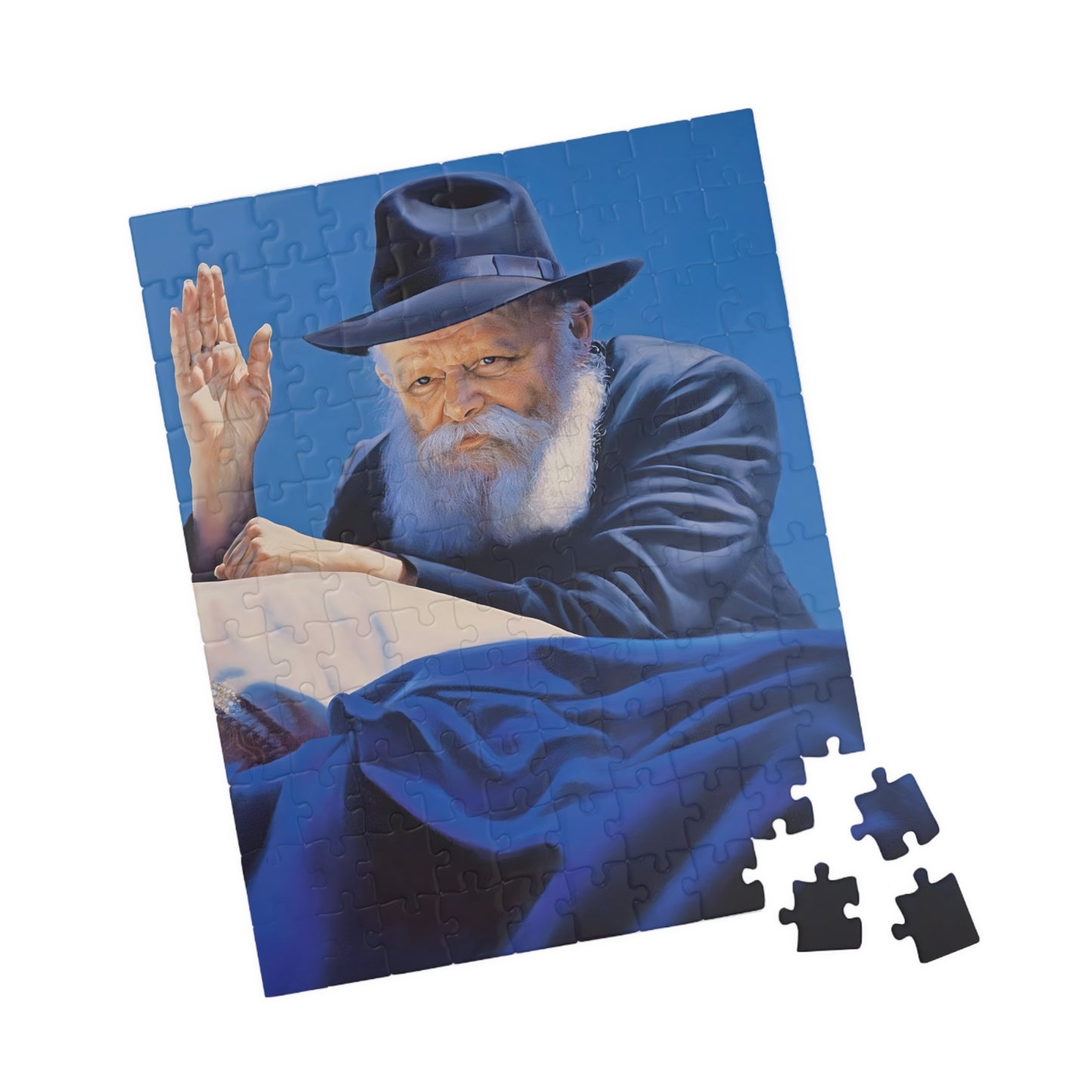lubavitcher rebbe greeting his followers Premium Puzzle