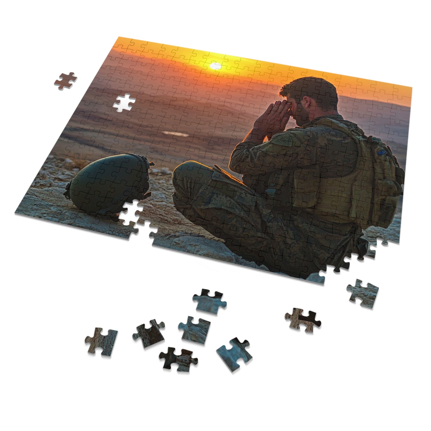 Faith and Duty: A Soldier’s Prayer in the Judean Desert Jigsaw Puzzle