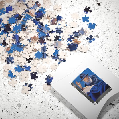 lubavitcher rebbe greeting his followers Premium Puzzle