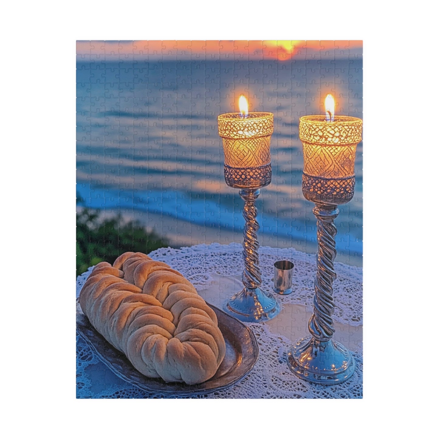 Shabbat by the Sea – A Sacred Sunset Premium Puzzle