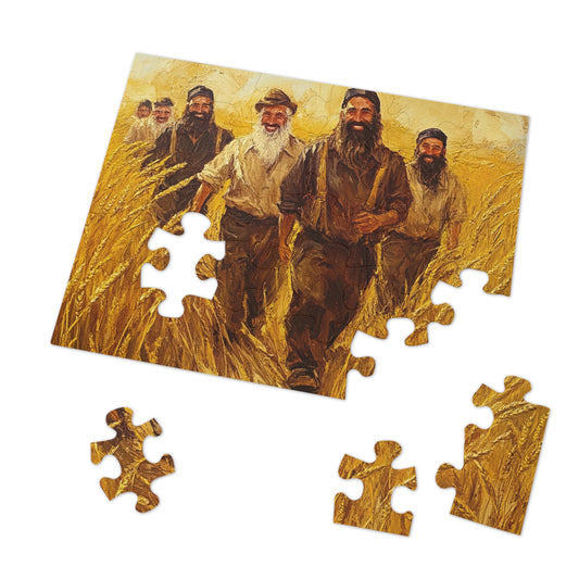 החלוצים: פאזל קיבוצניקים הליכה לעבודה