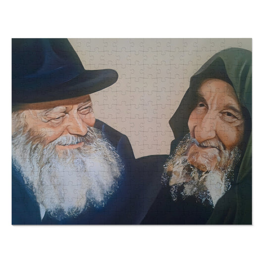פאזל קנבס של סיפור הרבי מליובאוויטש ובאבא במבצע