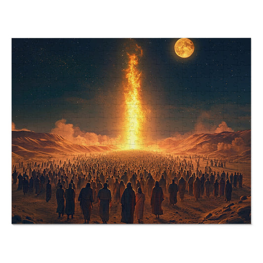 פאזל עמוד האש - נוכחותו המנחה של השם